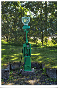 Wonderful!  An original BP gas pump.