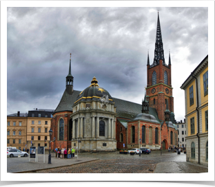 The main church in downtown Stockholm.